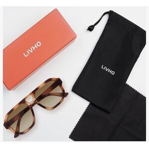 Livho Trendy Polarized Square Aviator Sunglasses DK001 NEW